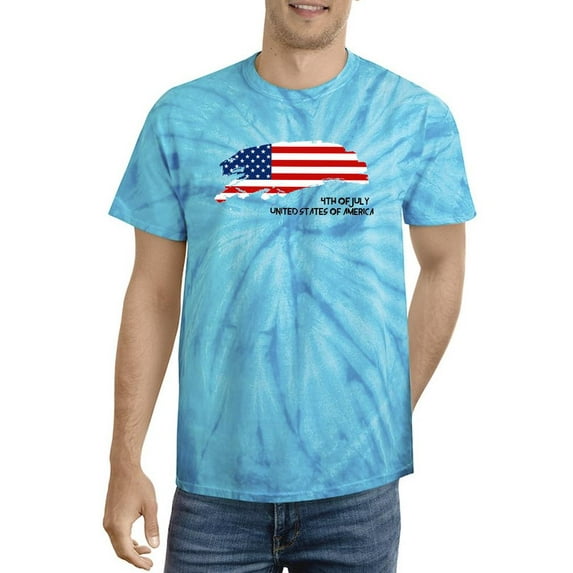 4Th Of July United States Tie Dye Cyclone Men -Image by Shutterstock, Male XX-Large