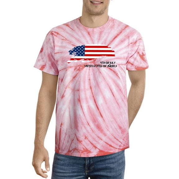 4Th Of July United States Tie Dye Cyclone Men -Image by Shutterstock, Male x-Large