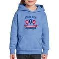 thumbnail image 1 of 4Th Of July Usa Balloons Hoodie Juniors -Image by Shutterstock,  Medium, 1 of 4