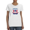 thumbnail image 1 of 4Th Of July Usa Balloons T-Shirt Women -Image by Shutterstock, Female Medium, 1 of 4