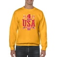 thumbnail image 1 of 4Th Of July Usa Sweatshirt Men -Image by Shutterstock, Male Medium, 1 of 4