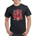 thumbnail image 1 of 4Th Of July Usa T-Shirt Men -Image by Shutterstock, Male XX-Large, 1 of 4