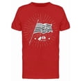 thumbnail image 1 of 4Th Of July W/Flag And Rays T-Shirt Men -Image by Shutterstock, Male 3X-Large, 1 of 4