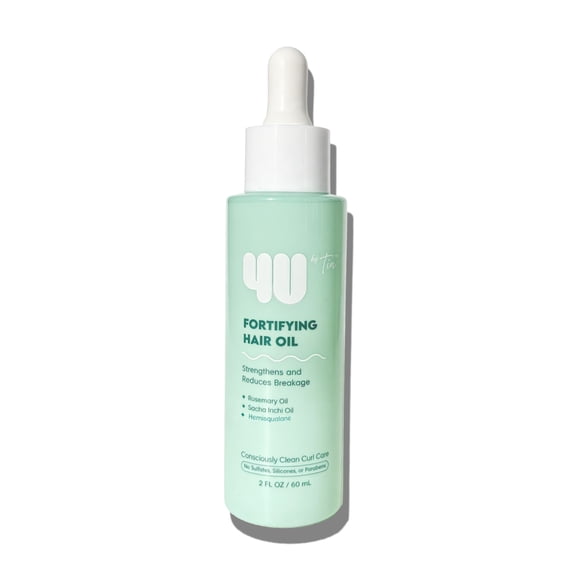 4U By Tia Fortifying Hair Oil for Curly Hair, 2 fl oz