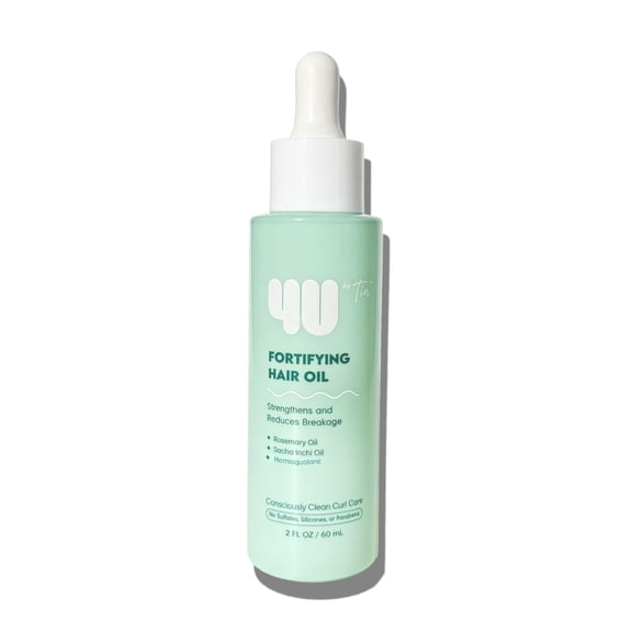 4U By Tia Fortifying Hair Oil for Curly Hair, 2 fl oz