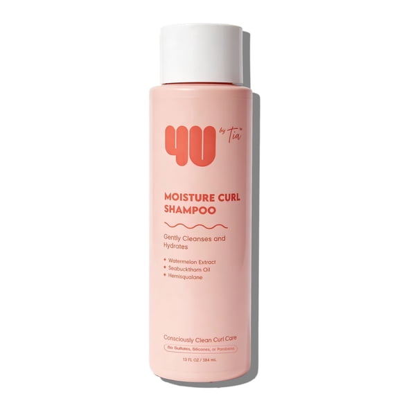 4U By Tia Moisture Curl Shampoo for Curly Hair, 13 fl oz
