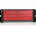 thumbnail image 1 of 4U Compact Stylish Rackmount 6x3.5" Trayless Hotswap Chassis Red, 1 of 2