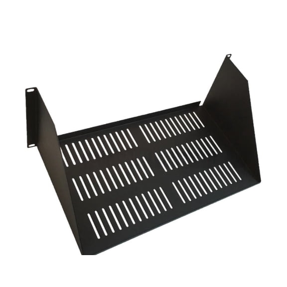 4U Heavy-Duty Cantilever Vented Server Shelf for 19-Inch Racks, 10" Deep