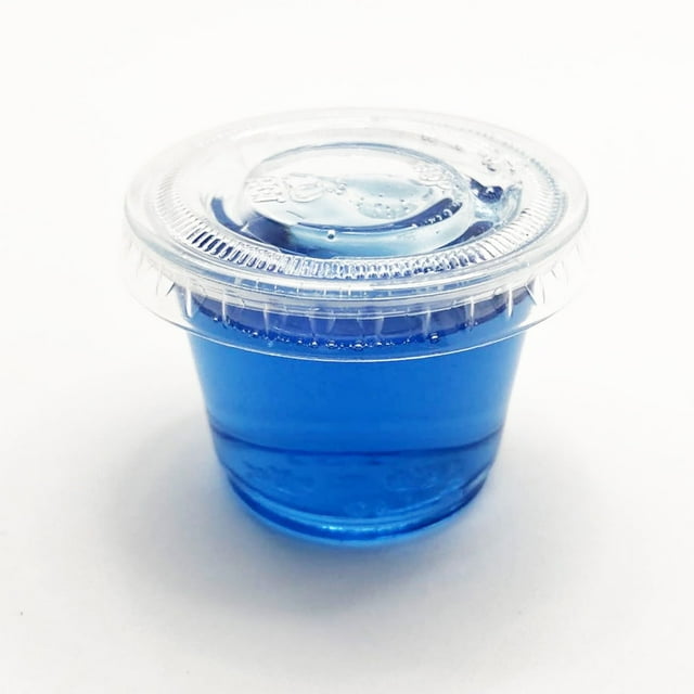 4U'LIFE 1 OZ. Clear Plastic Disposable Mini Souffle/Portion Cup With