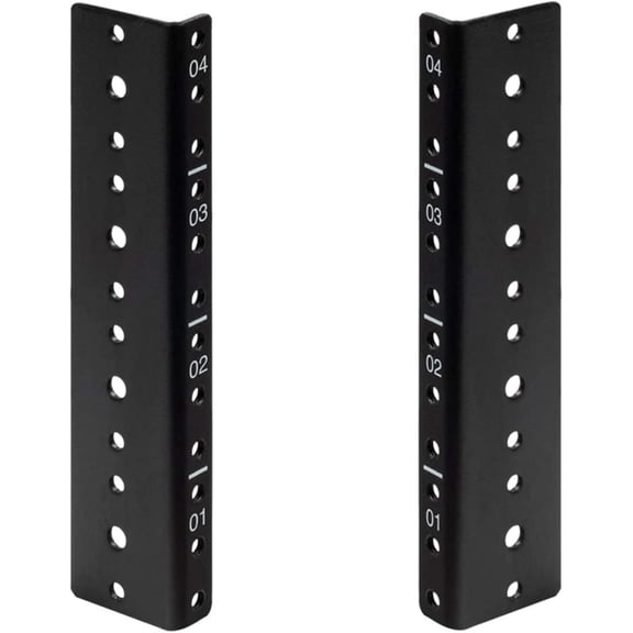 4U Vertical Rack Rail Pair DIY Kit with Hardware for Network Equipment/Server/UPS Mounting Rail Kit (4U)