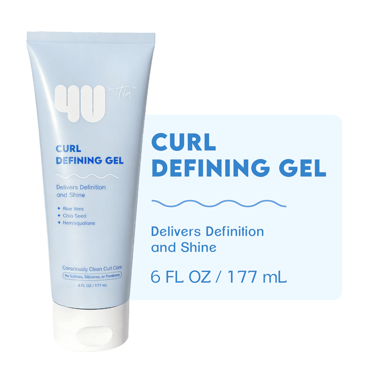 4U by Tia Curl Defining Gel, Aloe Vera, Hemi15, Sulfate Free