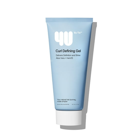 4U by Tia Curl Defining Gel with Aloe Vera and Hemi15, 6 fl oz