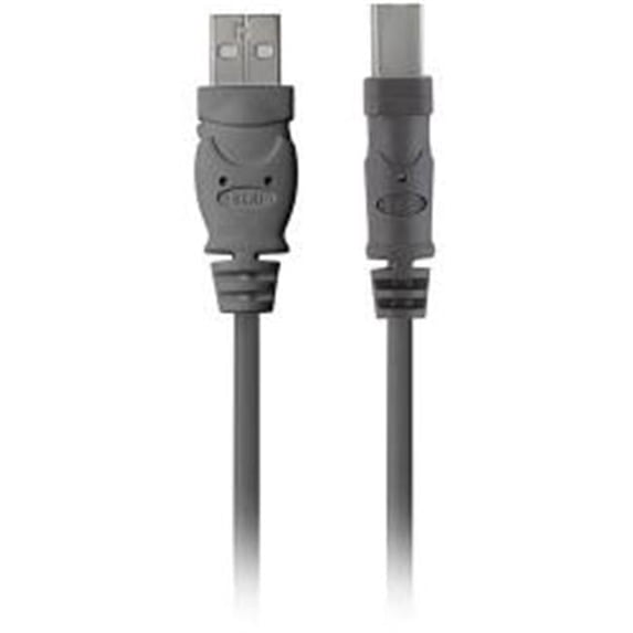 4U0138 9M USB Displayport USBa-USBb Device Cable Clamshell - Black - 29.53 ft.