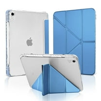 4UBonLife Origami Case for iPad A16 11th 11 inch (2025) / iPad 10th  10.9 inch (2022), Support Landscape/Portrait(Vertical) Mode, Dark Blue