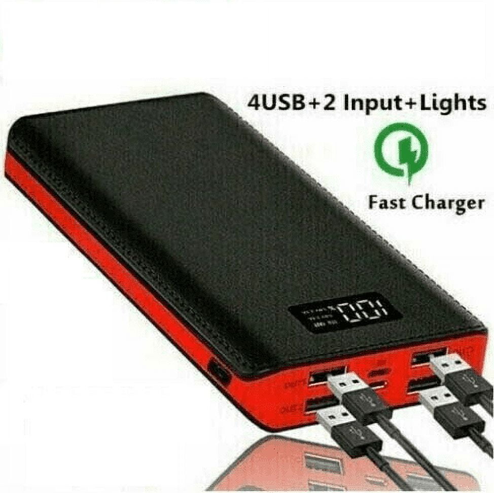 4USB Power Bank 10000mah Portable External Battery Backup Charger Fast