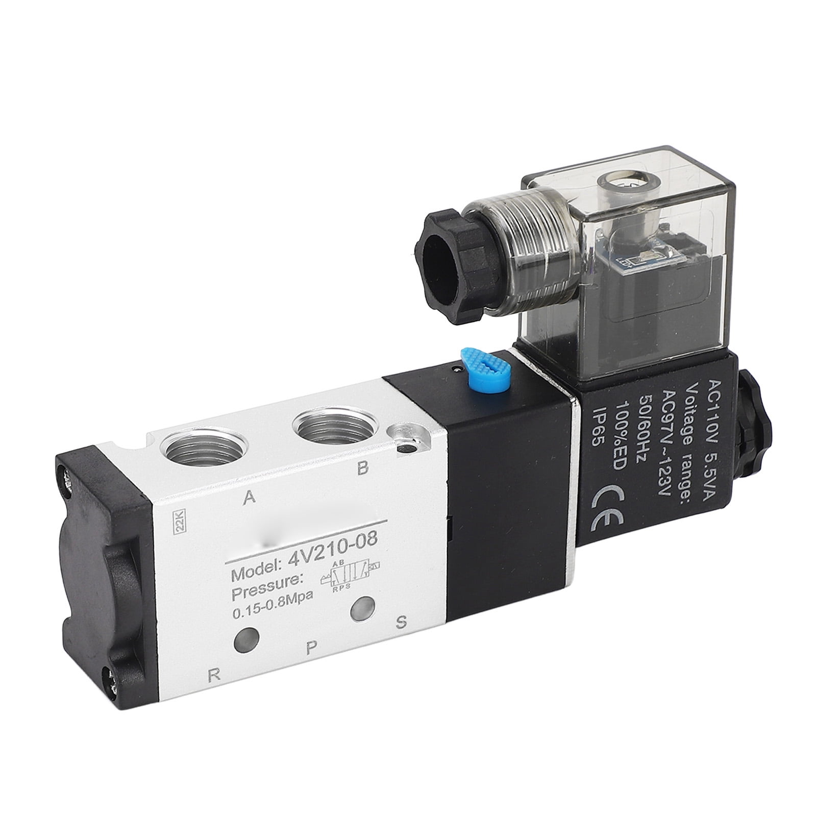 4V210?08 Electric Solenoid Valve 2 Position 5 Way Cylinder Control