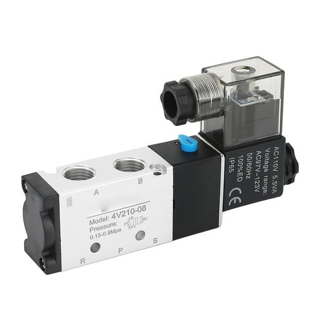4V210‑08 Electric Solenoid Valve 2 Position 5 Way Cylinder Control