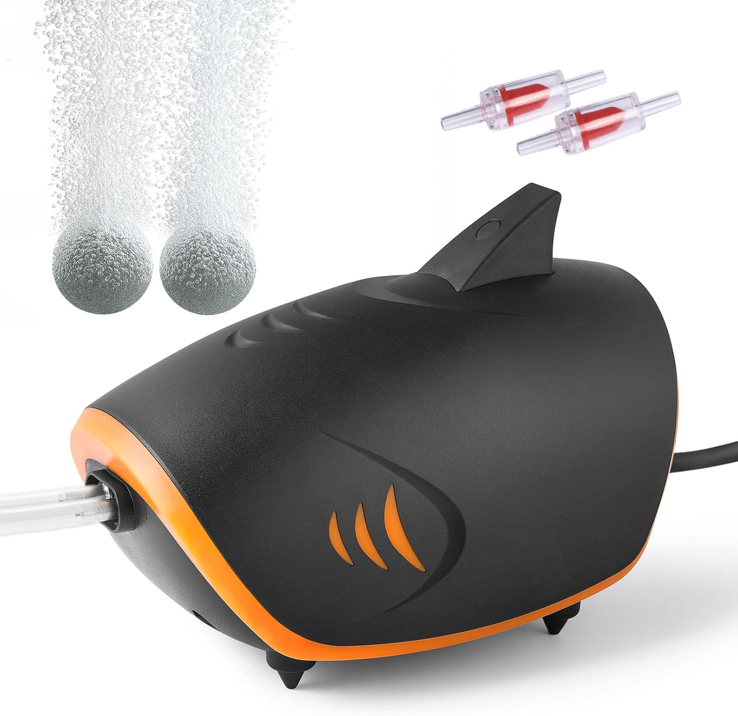 4W 110GPH Aquarium Air Pump, Quiet 2-outlets Aquarium Aerator ...