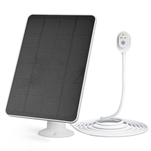 4W 5V Magnetic Solar Charger Panel for Arlo Security Camera, IP65 Waterproof Solar Panel with 360° Adjustable Mount, 9.8ft Cable for Arlo Ultra/Ultra 2/Pro 5S/Pro 4/Pro 3 (White)