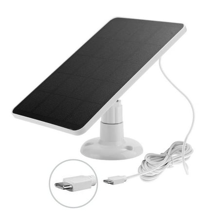4W 5V Solar Panel Charger for Outdoor Blink Camera with 9.84ft Cable Waterproof Replacement Accessory