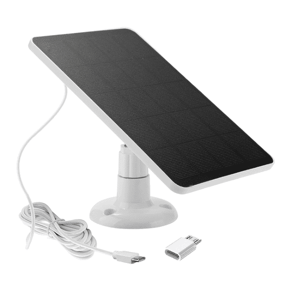 4W 5V Solar Panel for Doorbell Camera: 360° Rotation