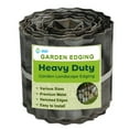 thumbnail image 1 of 4W Double-Sided Pebble Print Galvanized Steel Garden Edging, 6" x 19.69' Flexible Corrugated Landscape Border for Flower Beds, Lawns, and Tree Rings, 1 of 9