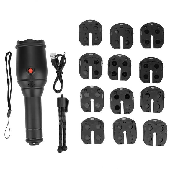 4W LED Flashlight Projector Light Plug-in Card with Multi-hole Lens for Birthday Gifts (Pictures 1-12)