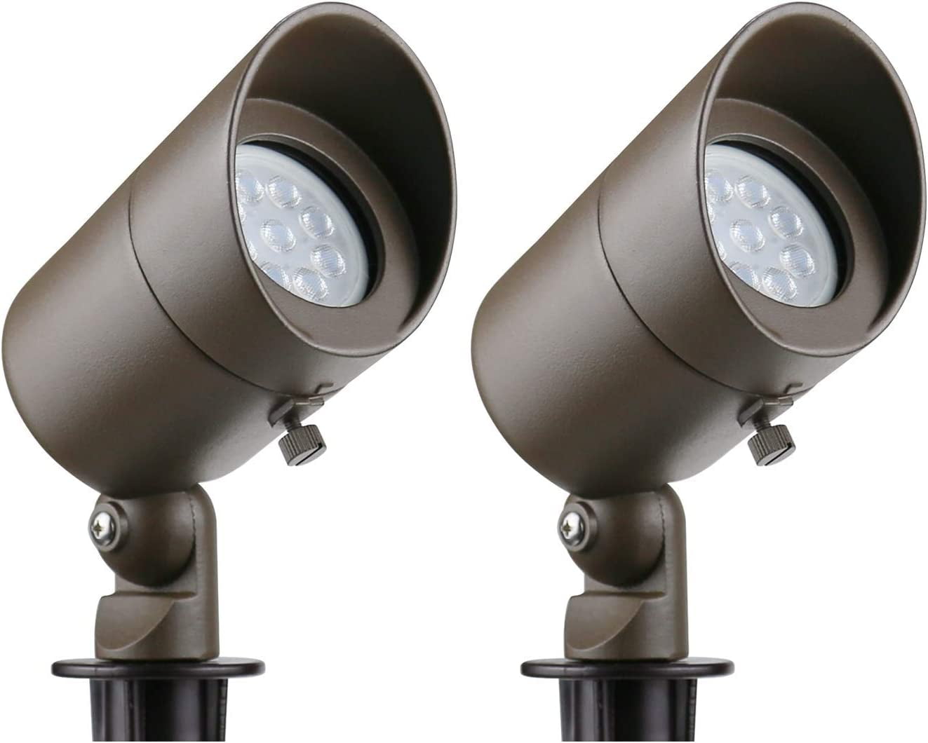 Bronze LED Outdoor Pathway Spotlights Multipack (2-Pack)