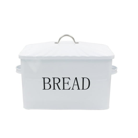 4W Large Bread Box, Metal Bread Storage Bread Holder for Kitchen Countertop, Large Capacity for Loaves, Muffins, Bagels, Sandwiches, Kitchen Decor and Farmhouse Decor