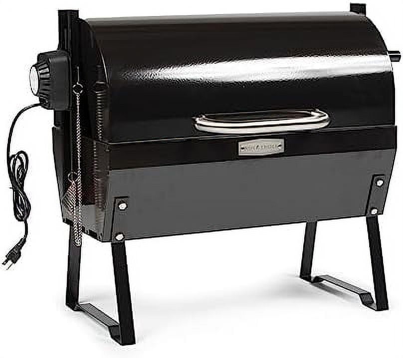 & 4W Rotisserie Spit Roaster Grill, Rated 33 LB, Horizontal Adjustable Spit Rod for Outdoor