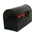 thumbnail image 1 of 4W Rural Mailboxes Galvanized Steel,Jumbo Size,Post-Mount Mailbox in Black, 1 of 10