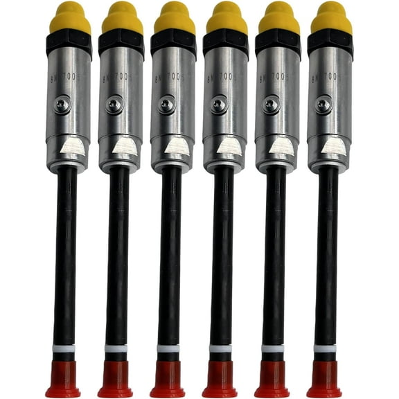 4W7019 6PCS Fuel injector Fits for CAT 3408 3408C 3408B 3412 3412B Engine D9N D9L D10N 651E 657E Tractor