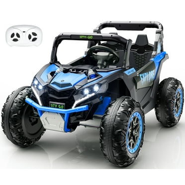 24V Kids Ride On Car UTV,7Ah Remote Control Ride On Toys Off-Road Electric Car for 3-8 Years,Blue