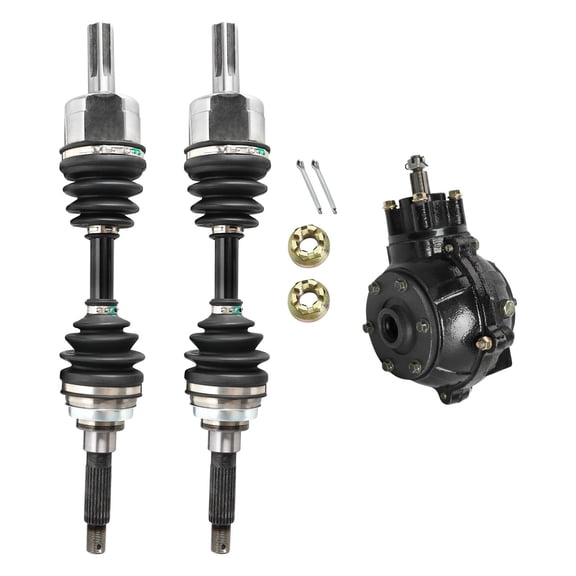 4WD Front Rear Drive CV Axle and Go Kart Differential Axle Gearbox Housing Case for Four Wheeler Drive Karting ATV UTV Drift Trike Golf Cart Quad Buggy Moped 4 Wheeler Project Bikes Upgrade