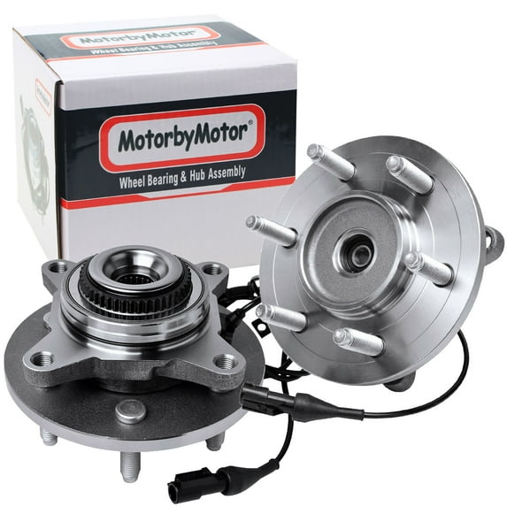 (4WD) Front Wheel Bearing Hub Assembly Fit 2005 2006 2007 2008 Ford F150, 2006 2007 2008 Lincoln Mark LT Hub Bearing(2PK w/ABS, 4x4, 6 Lugs, Replace 515079