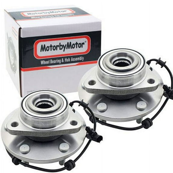 (4WD) Front Wheel Bearing Hub Assembly Fit Nissan Armada, Nissan Titan 2012 2013 2014 2015 Hub Bearing(2 Pack) w/ABS 6 Lugs, 4x4, Replace 515155