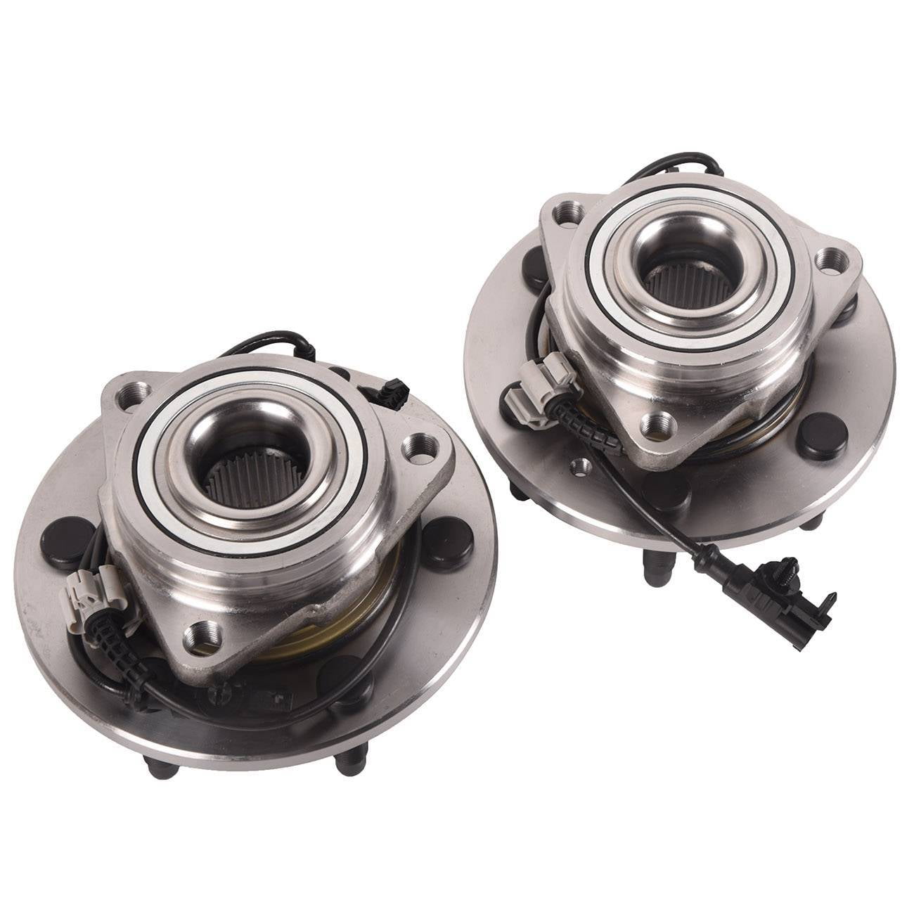 4WD Front Wheel Hub Bearings for 20072013 Chevy Silverado GMC Sierra