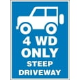 thumbnail image 1 of 4WD Only Steep Driveway Sign Metal Tin Sign 8x12 Inches Caution Danger Safety Security Warning Notice Signs, 1 of 5