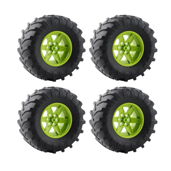 4WD RC Car Chassis Electric Set Building Block Motor Wheels RC Reciever Battery Box Functions Simulation Spray MOC Technical Toy