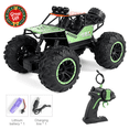 thumbnail image 1 of 4WD Remote Control Monster Truck, Off Road RC Rock Crawler with Shock Absorption & LED Lights, Rechargeable All Terrain Toy Vehicle, Christmas Birthday Gift for Kids Boys Girls Ages 6+, 1 of 6