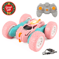 thumbnail image 1 of 4WD Remote Control Stunt Car, Double Sided 360 Degree Rotating Flip RC Car with LED Lights, Rechargeable Off Road Toy Car, Christmas Birthday Gift for Kids Boys Girls Ages 3 and Up, 1 of 7