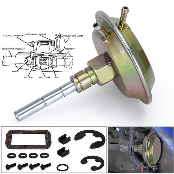 4WD Shift Actuator Front Axle Vacuum Actuator 4882682 Fits Jeep Dodge Ram 4x4