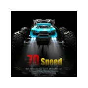 4WD All Terrain Off-Road RC Car, 70KM/H High Speed, Drifting Climbing Racing, Proportional Throttle/Steering, 2.4Ghz Remote, Large Battery, Multi-Vehicle Racing Support