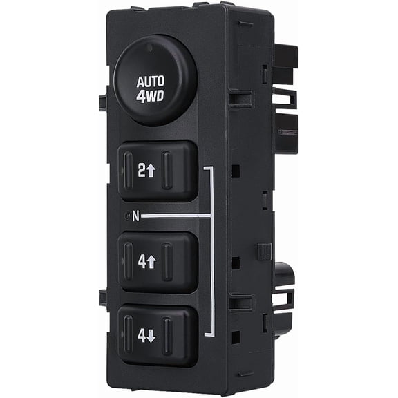 4WD Transfer Case Switch for 2003-2007 Chevy Silverado GMC Sierra | 4x4 Wheel Drive Button for Suburban, Tahoe, Avalanche, GMC Yukon Replaces 19259313