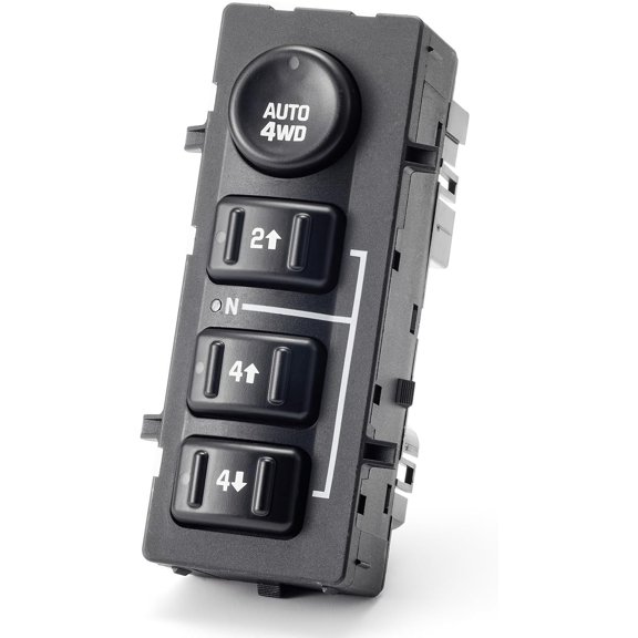 4WD Wheel Drive Button for 2003-2007 Chevy Silverado GMC Sierra 4x4 Transfer Case Switch Fits for 03-06 Chevrolet Suburban/Tahoe/Avalanche, GMC Yukon, Replaces OE 15164520, 15136039