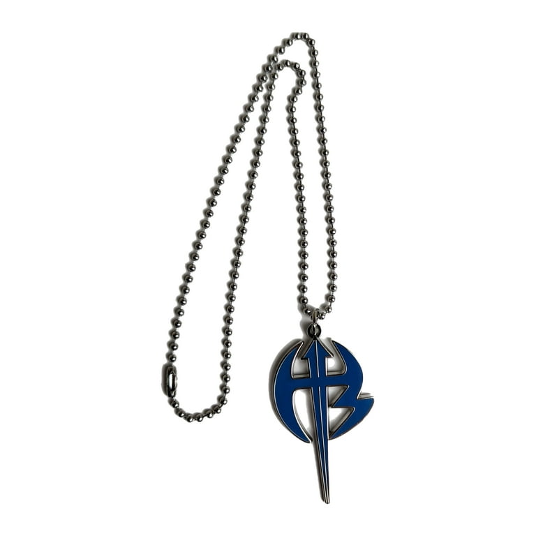 4WWE Blue Hardy Boyz Matt Jeff Pendant Necklace with Chain, 16 in