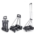 thumbnail image 1 of ZHJINGYU Folding Hand Truck 4-Wheel Aluminum Utility Cart, Black, 1 of 6