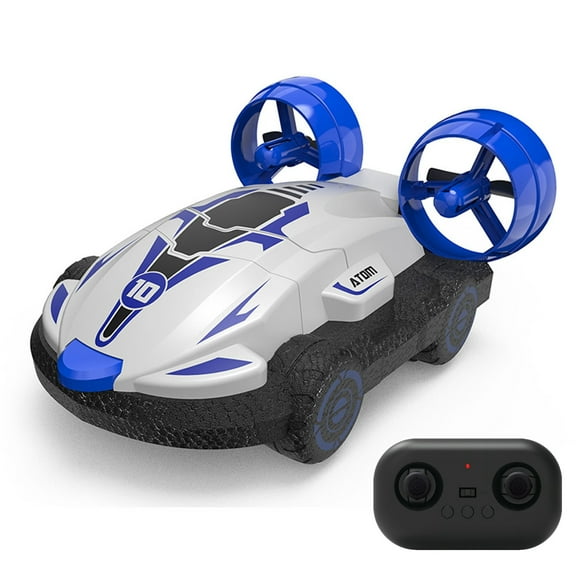 4White Remote Control Hovercraft For Lakes And Land With Low Battery Alarm 10Kmh Speed Adjustable Lens 7 Plus Age Group Perfect Outdoor Activity Gift