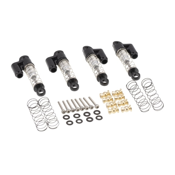 4X 1/24 RC Car Double Tube Shock Absorber Dampers For Axial ( SCX24 9008 AXI00001/2)
