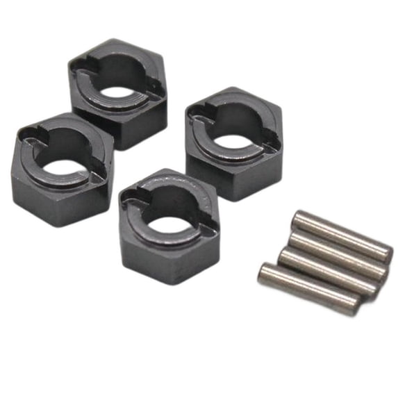 4X 1/24 RC Car Wheel Hex Adaptor Spare Parts Extension Hex Hub Adapter for FMS 1/24 Fcx24